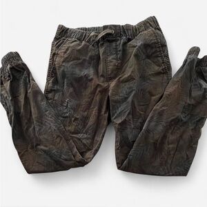 Old Navy Junior Boys Dark Palm Patterned Joggers, Size XL (14-16)